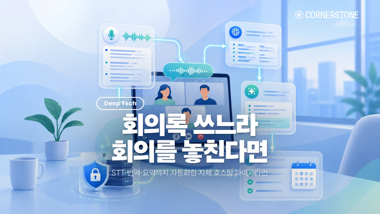 바쁘다 바빠 현대사회, 회의록은 누가 쓰나 — 자체 호스팅 STT·번역·요약 파이프라인 구축기